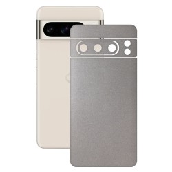 Folie skin SILKASE, pentru Google Pixel 8 Pro, gri deschis, protectie spate telefon