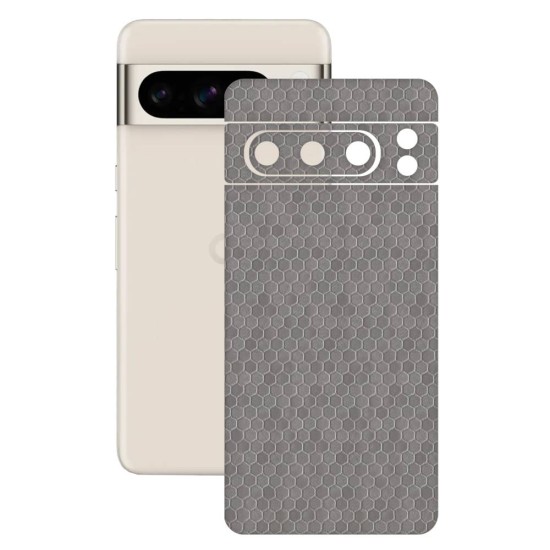 Folie skin SILKASE, pentru Google Pixel 8 Pro, gri hex, protectie spate telefon (Telefoane Google, S1519) by www.silkase.ro