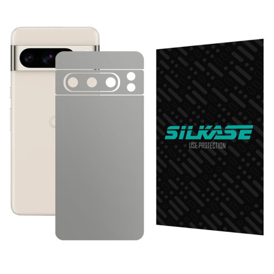 Folie skin SILKASE, pentru Google Pixel 8 Pro, gri ice, protectie spate telefon (Telefoane Google, S1520) by www.silkase.ro