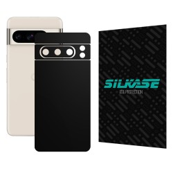 Folie skin SILKASE, pentru Google Pixel 8 Pro, negru mat, protectie spate telefon