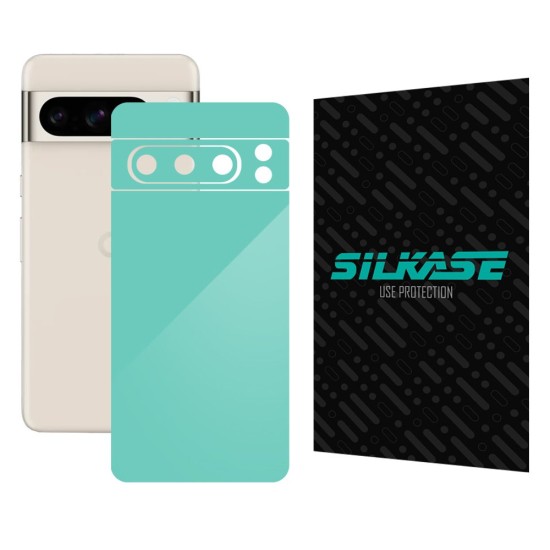 Folie skin SILKASE, pentru Google Pixel 8 Pro, turcoaz lucios, protectie spate telefon (Telefoane Google, S1528) by www.silkase.ro