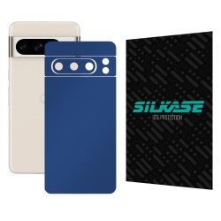 Folie skin SILKASE, pentru Google Pixel 8 Pro, albastru inchis mat, protectie spate telefon