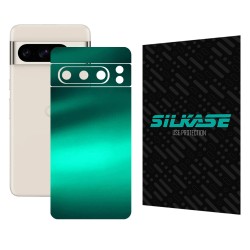 Folie skin SILKASE, pentru Google Pixel 8 Pro, verde emerald, protectie spate telefon