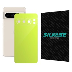 Folie skin SILKASE, pentru Google Pixel 8 Pro, verde neon, protectie spate telefon