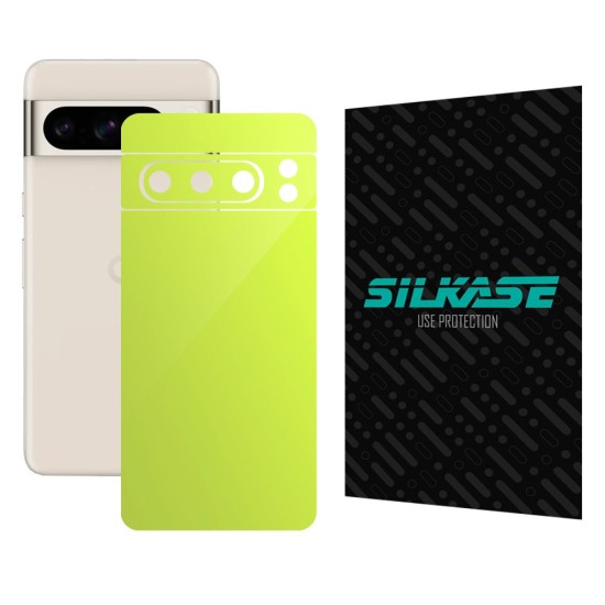 Folie skin SILKASE, pentru Google Pixel 8 Pro, verde neon, protectie spate telefon (Telefoane Google, S1533) by www.silkase.ro