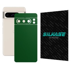 Folie skin SILKASE, pentru Google Pixel 8 Pro, verde inchis mat, protectie spate telefon