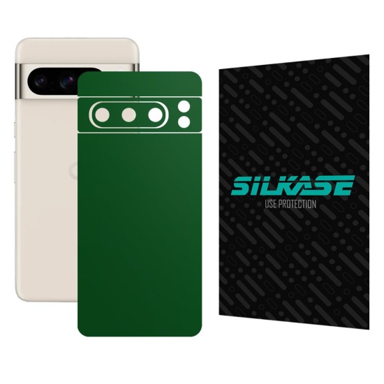 Folie skin SILKASE, pentru Google Pixel 8 Pro, verde inchis mat, protectie spate telefon (Telefoane Google, S1532) by www.silkase.ro