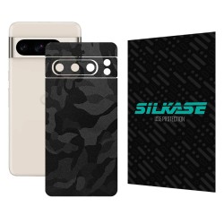 Folie skin SILKASE, pentru Google Pixel 8 Pro, camo negru, protectie spate telefon