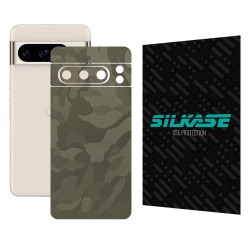 Folie skin SILKASE, pentru Google Pixel 8 Pro, camo verde, protectie spate telefon