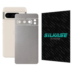 Folie skin SILKASE, pentru Google Pixel 8 Pro, gri deschis, protectie spate telefon