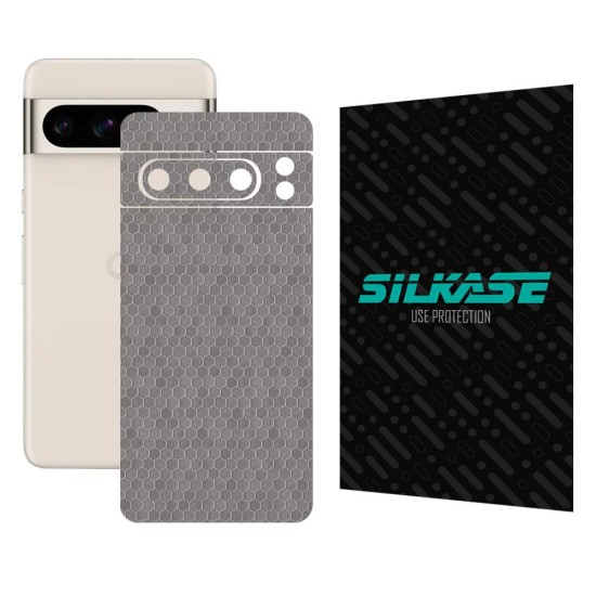Folie skin SILKASE, pentru Google Pixel 8 Pro, gri hex, protectie spate telefon (Telefoane Google, S1519) by www.silkase.ro