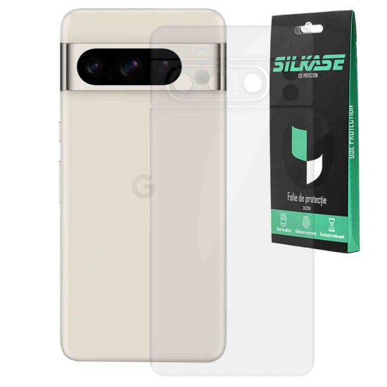Folie spate SILKASE pentru Google Pixel 8 Pro, protectie spate, silicon regenerabil (Telefoane Google, F6213) by www.silkase.ro