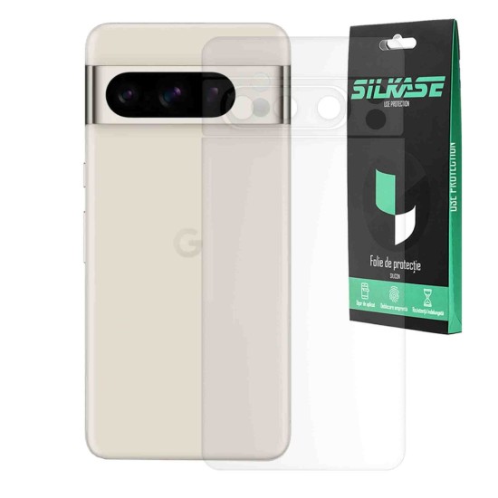 Folie spate mata SILKASE pentru Google Pixel 8 Pro, protectie spate, silicon (Telefoane Google, F6216) by www.silkase.ro