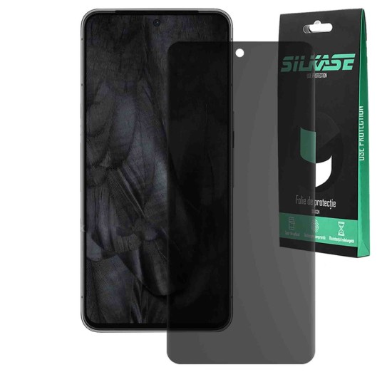 Folie privacy mata SILKASE pentru Google Pixel 8 Pro, protectie ecran, silicon (Telefoane Google, F6219) by www.silkase.ro