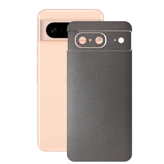 Folie skin SILKASE, pentru Google Pixel 8, gri brushed, protectie spate telefon (Telefoane Google, S1493) by www.silkase.ro
