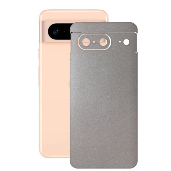 Folie skin SILKASE, pentru Google Pixel 8, gri deschis, protectie spate telefon (Telefoane Google, S1494) by www.silkase.ro