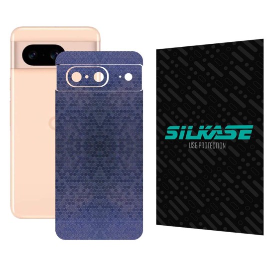 Folie skin SILKASE, pentru Google Pixel 8, albastru hexa, protectie spate telefon (Telefoane Google, S1487) by www.silkase.ro