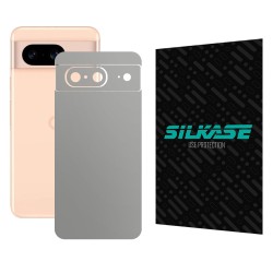Folie skin SILKASE, pentru Google Pixel 8, gri ice, protectie spate telefon