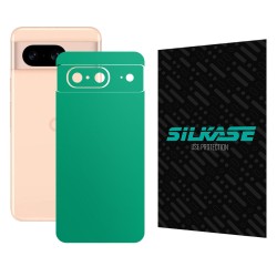 Folie skin SILKASE, pentru Google Pixel 8, turcoaz mat, protectie spate telefon