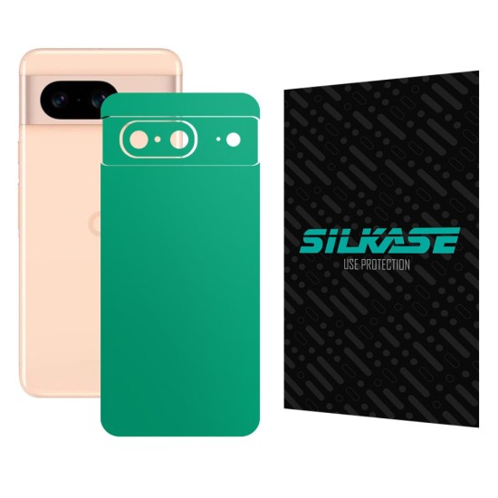 Folie skin SILKASE, pentru Google Pixel 8, turcoaz mat, protectie spate telefon (Telefoane Google, S1499) by www.silkase.ro