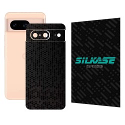 Folie skin SILKASE, pentru Google Pixel 8, negru hexa, protectie spate telefon