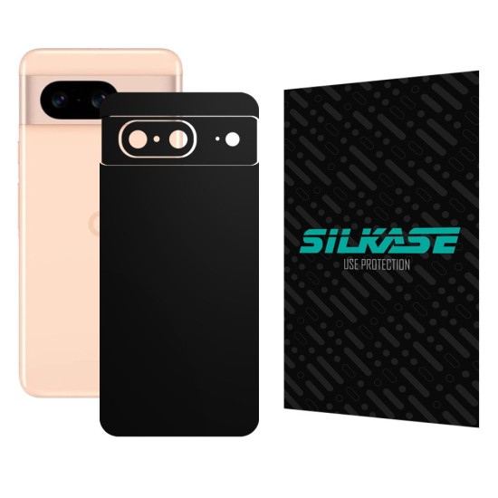 Folie skin SILKASE, pentru Google Pixel 8, negru mat, protectie spate telefon (Telefoane Google, S1501) by www.silkase.ro