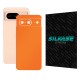 Folie skin SILKASE, pentru Google Pixel 8, portocaliu mat, protectie spate telefon (Telefoane Google, S1502) by www.silkase.ro