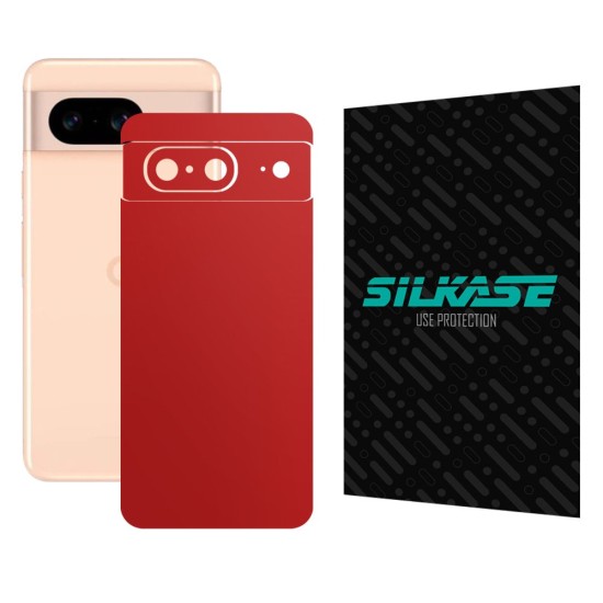 Folie skin SILKASE, pentru Google Pixel 8, rosu, protectie spate telefon (Telefoane Google, S1503) by www.silkase.ro