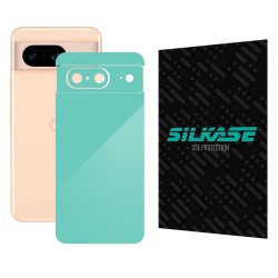 Folie skin SILKASE, pentru Google Pixel 8, turcoaz, protectie spate telefon