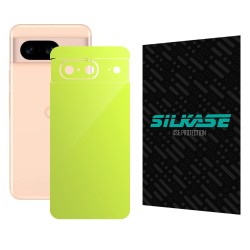 Folie skin SILKASE, pentru Google Pixel 8, verde neon, protectie spate telefon