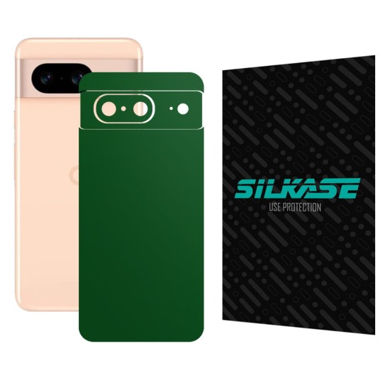 Folie skin SILKASE, pentru Google Pixel 8, verde inchis mat, protectie spate telefon (Telefoane Google, S1508) by www.silkase.ro