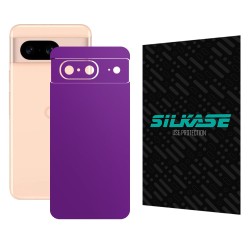 Folie skin SILKASE, pentru Google Pixel 8, violet mat, protectie spate telefon