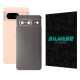 Folie skin SILKASE, pentru Google Pixel 8, gri brushed, protectie spate telefon (Telefoane Google, S1493) by www.silkase.ro