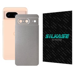 Folie skin SILKASE, pentru Google Pixel 8, gri deschis, protectie spate telefon