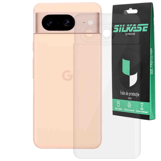 Folie spate SILKASE pentru Google Pixel 8, protectie spate, silicon regenerabil (Telefoane Google, F6204) by www.silkase.ro