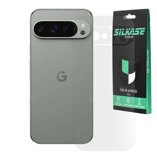 Folie spate mata SILKASE pentru Google Pixel 9 Pro XL, protectie spate, silicon (Telefoane Google, F7222) by www.silkase.ro
