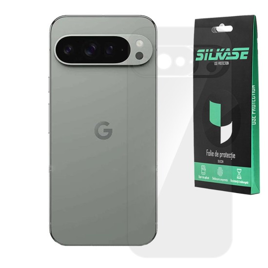 Folie spate SILKASE pentru Google Pixel 9 Pro, protectie spate, silicon regenerabil (Telefoane Google, F7211) by www.silkase.ro