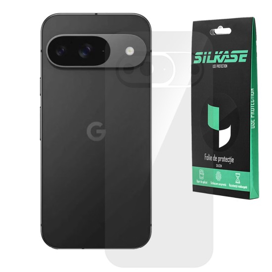 Folie spate SILKASE pentru Google Pixel 9, protectie spate, silicon regenerabil (Telefoane Google, F7203) by www.silkase.ro