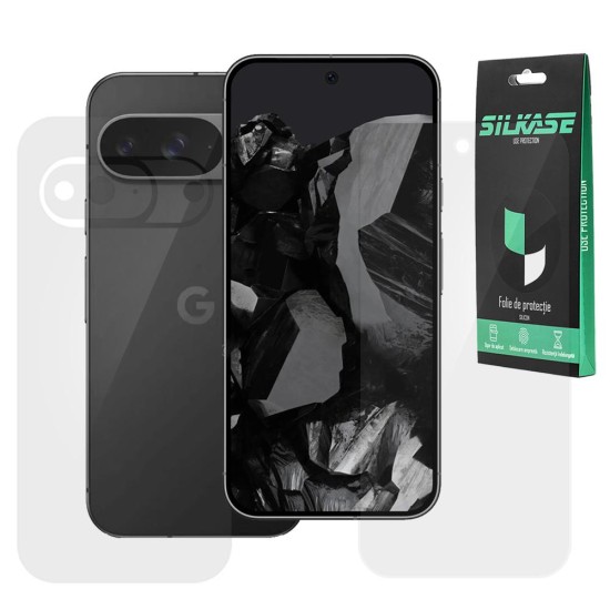 Set 2 folii SILKASE pentru Google Pixel 9, protectie telefon, silicon regenerabil (Telefoane Google, F7204) by www.silkase.ro