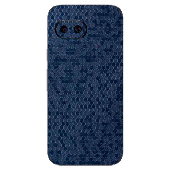 Folie skin SILKASE pentru Google Pixel 9a, protectie spate telefon, albastru hexa (Pixel 9a, S2099) by www.silkase.ro