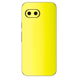 Folie skin SILKASE pentru Google Pixel 9a, protectie spate telefon, galben fluorescent