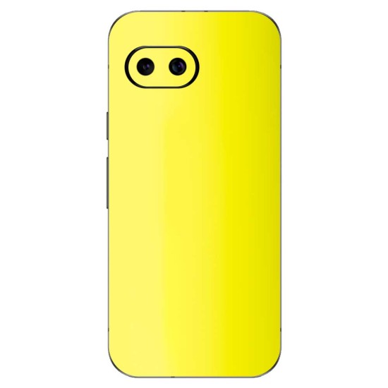 Folie skin SILKASE pentru Google Pixel 9a, protectie spate telefon, galben fluorescent (Pixel 9a, S2110) by www.silkase.ro