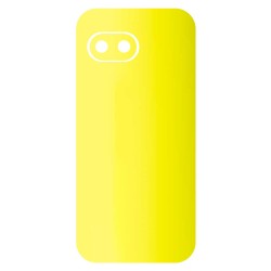 Folie skin SILKASE pentru Google Pixel 9a, protectie spate telefon, galben fluorescent