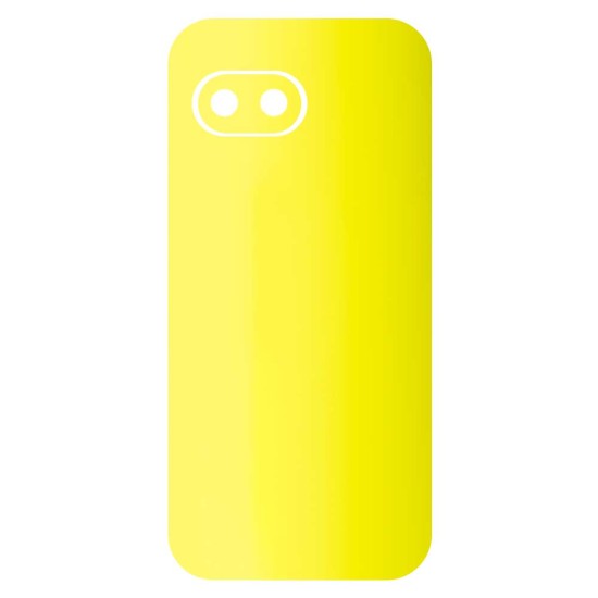 Folie skin SILKASE pentru Google Pixel 9a, protectie spate telefon, galben fluorescent (Pixel 9a, S2110) by www.silkase.ro