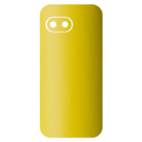 Folie skin SILKASE pentru Google Pixel 9a, protectie spate telefon, galben mat (Pixel 9a, S2090) by www.silkase.ro