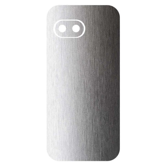 Folie skin SILKASE pentru Google Pixel 9a, protectie spate telefon, gri deschis brushed (Pixel 9a, S2093) by www.silkase.ro