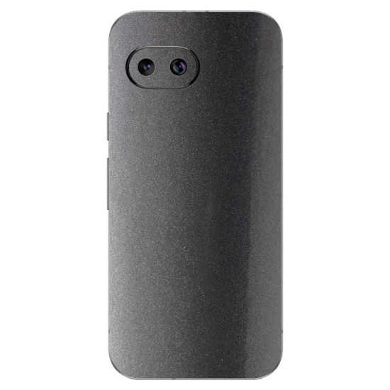 Folie skin SILKASE pentru Google Pixel 9a, protectie spate telefon, gri metalizat (Pixel 9a, S2091) by www.silkase.ro