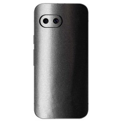 Folie skin SILKASE pentru Google Pixel 9a, protectie spate telefon, gunmetal gri inchis