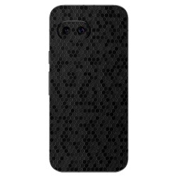 Folie skin SILKASE pentru Google Pixel 9a, protectie spate telefon, negru hexa