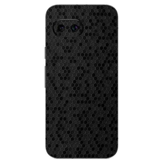 Folie skin SILKASE pentru Google Pixel 9a, protectie spate telefon, negru hexa (Pixel 9a, S2098) by www.silkase.ro